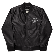 Load image into Gallery viewer, Never Been Average Leather Bomber Jacket Black/Brown