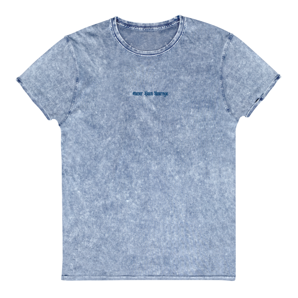 Never Been Average Blue Denim T-Shirt